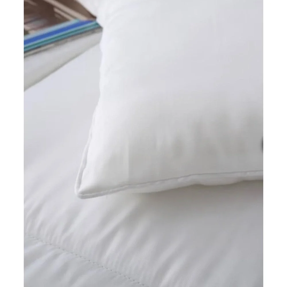 Bamboo Comforter Unisex White NEW Box Stitch Breathable - TWIN